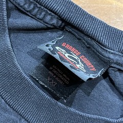 Orange County Choppers T Shirt 2XL NY Motorcycles Black Steel VTG Flames Ace