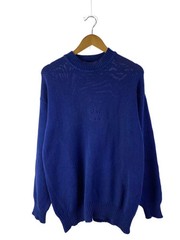 GAP Knit Sweater (Thick), Large, Cotton, Blue, Solid Color