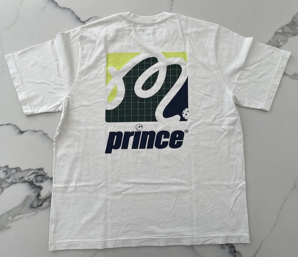 Malbon X Prince Backcourt White Shirt Sz Medium