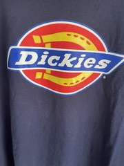 Dickies Men’s Tri-Color Logo Dark Navy T-Shirt Sz XL Lot Of 2 Shirts
