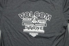 Volcom Stone Shirt Mens Small Gray Since 1991 Logo Graphic Surf Tee Tagless