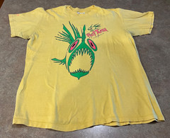 Vintage 1990s HOT TUNA AUSTRALIA Bright Yellow Surf Tee Shirt – Size L 42-44