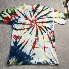 Southpole Tie Dye T-Shirt Mens Large White Blue Green red Pattern No tag