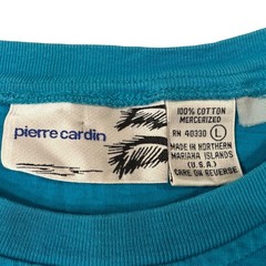 Vintage 1989 Pierre Cardin Regatta Graphic Race Blue T-Shirt Men’s L Made in USA
