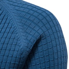 100% Cotton Men Sweaters Soild Color O-ne High Quality Mesh Pullovers