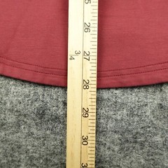 BYLT Shirt Mens Small Maroon Drop Cut Long Sleeve Henley LUX Stretch Casual-