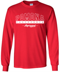 Pomona California State T-Shirt Long Sleeve Graphic Tees Unisex apparel Design