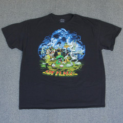 Six Flags T Shirt XL Looney Tunes Zombie Horror Halloween Fright Night Marvin
