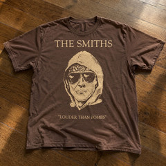 The Smiths Louder Than Bombs Brown Graphic T-Shirt Vintage Style Band Tee