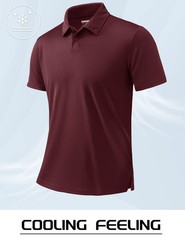I Mens Polo Shirt Short Sleeve Breathable Casual Sports Summer Shirt Collared