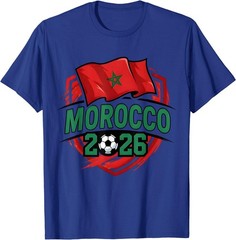 Morocco Flag Moroccan Football Soccer World 2026 T-Shirt T-Shirt