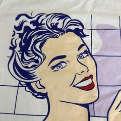 Roy Lichtenstein Mujer En El Bano Vintage T-shirt Tee Size M