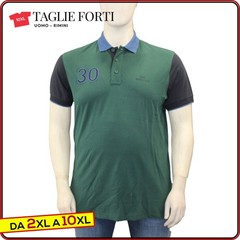 men’s short sleeve cotton polo shirt with collar PLUS SIZES from 2xl to 10xl