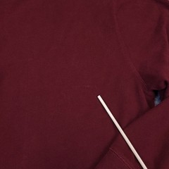 Foundry Henley T Shirt Mens 2XLT Burgandy Heavyweight 3 Button Cotton Round Neck