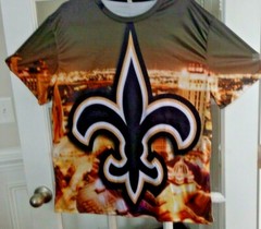 New 3d Digital Print New Orleans Saints T-Shirt SM USA SELLER FAST SHIP 24HR