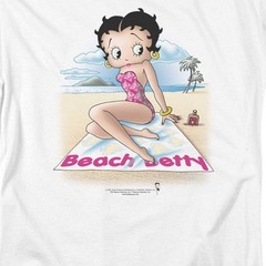 Betty Boop Beach Betty Licensed Adult Unisex T-Shirt Regular Fit Tee SM-3X