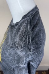 VTG Nirvana Smiley Face Acid Wash T-Shirt Size Medium 90’s Grunge Band Yellow