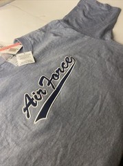 Airforce Script Logo Teemax Cotton Short Sleeve Blue T-Shirt Men’s Xl