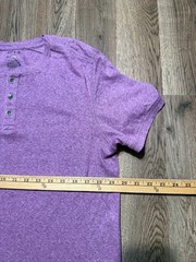 APT. 9 Shirt, Men’s Size Medium Purple Short Sleeve 3/4 Button Premier Flex