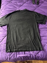 Tiny Spark Black Ramen Bowl Japanese Text Graphic Crew Neck T-Shirt Size XL