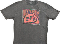 Lucky Brand Men’s Lucky Customs Tee Short Sleeve Raven Crew Neck Size 2XLT NEW
