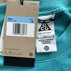 NEW NWT Nike Mens Medium ACG Goat Rocks Dri-Fit ADV Shirt FN8411-345 TEAL UPF40+