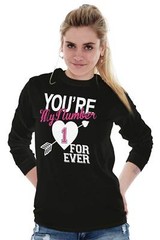 Romantic Valentine’s Day Gift Love Forever Long Sleeve T Shirt Tees For Women