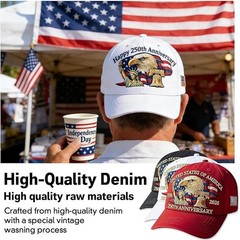 250th Anniversary USA Hat Adjustable United States 250th Anniversary Hat Ret…