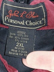 Personal Choice Mens Shirt Short Sleeve Size 2XL Black 100% Silk
