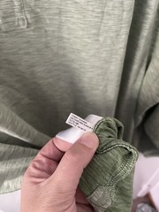 Tommy Bahama Islandzone Heather Green Henley Long Sleeve Space Dye UPF 30 3XLB