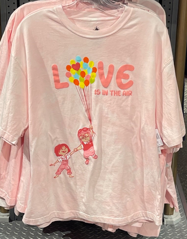Disney Parks UP Love Is In The Air T-Shirt Size XS-3XL New