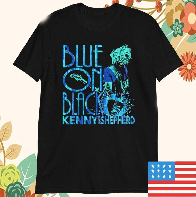 Kenny Wayne Shepherd Blue On Black T Shirt Size S-5XL