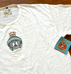 VTG Six Flags Marvin The Martian Looney Tunes T Shirt Men XL Extra Large 90s NEW
