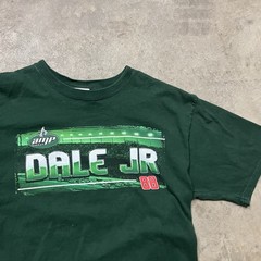 Chase Authentics Dale Jr NASCAR T Shirt Mens Large Green Amp Energy VTG