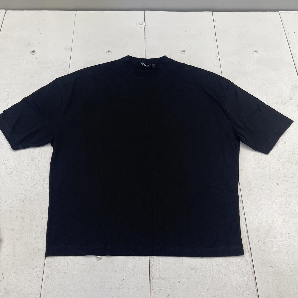 ASOS DESIGN Shirt Mens Small Black Future Metropolis City Graphic Tee Tokyo