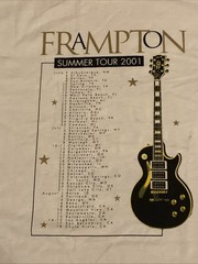 Peter Frampton 2001 Summer Tour t-shirt X-LARGE SEE DESCRIPTION