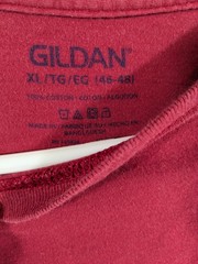 Gildan Dark Red 50/50 Cotton Poly Blend Unisex Fabric Mens Womens