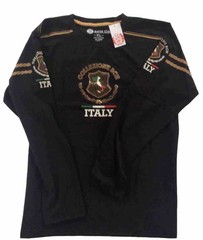 Men’s Bucheli Long Sleeve T Shirt,Italian Style,Cotton, Stretch S to XL….A2.