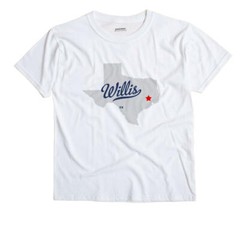 Willis Texas TX T-Shirt MAP