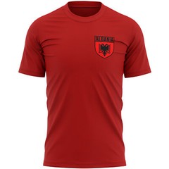 Mens Albania Badge T Shirt shirt Country Sports Event Him European Football D…