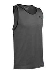 $25 Under Armour Mens Heatgear Loose Tech Tank Top Shirt Color Black Gray Small