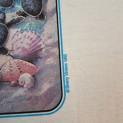 Vintage Screen Stars Shirt Men’s Large Endangered Sea Turtles Graphic Print 1992