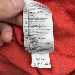 Carhartt Shirt Mens Medium Red Long Sleeve Logo Graphic Loose Fit K231 TK0231-M