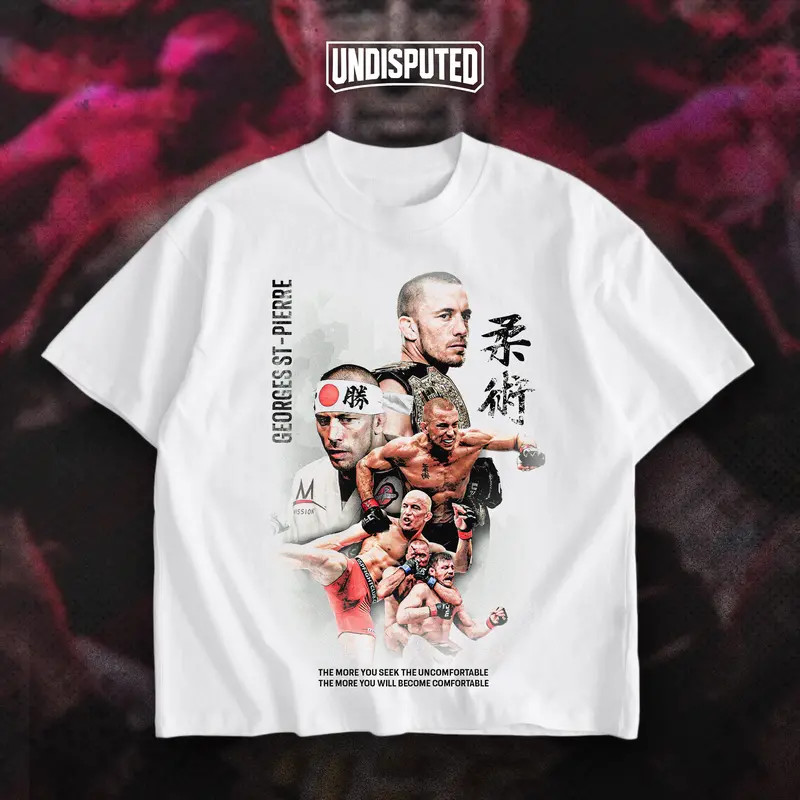 Georges St-Pierre Heavy Cotton UFC T-shirt MMA Gift for MMA Fans