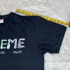 Supreme Shirt Mens Large Black Crystal Rock Tee Shirt