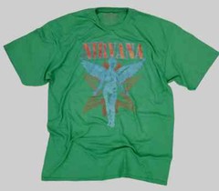 Unisex Adult Music t shirt -NIR-VANA -Heather Gray – music Tees –