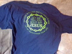 Three Jesus shirts L/XL Unisex: Two Gildan, Shaka Active/ Two are New.