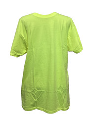 ATHLETIC WORKS Breathable Acid Yellow Short Sleeve Crew Neck T-Shirt Sz S*