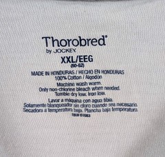 Jockey Thorobred TWO V-Neck White Cotton T-shirt NWOT Size XXL