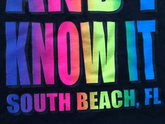 VTG. SEXY & I KNOW IT SOUTH BEACH FLORIDAMen’s Sleeveless Muscle GYM RARE Tank M